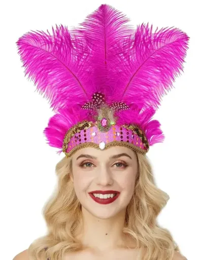 Bandeau de fête en plumes style années 1920
