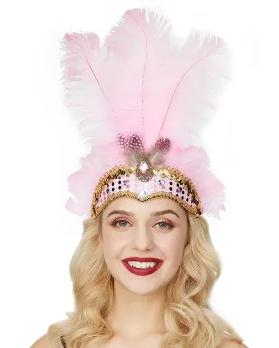 Bandeau de fête en plumes style années 1920 – image 3