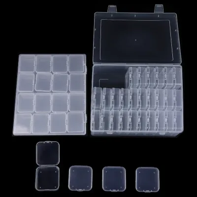 Boîte de rangement transparente à compartiments – image 3