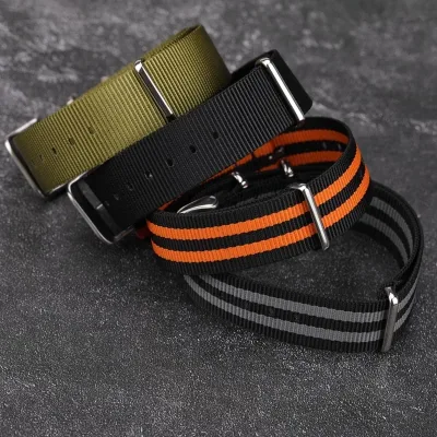 Bracelet de montre en nylon, 18, 20 ou 22 mm – image 2