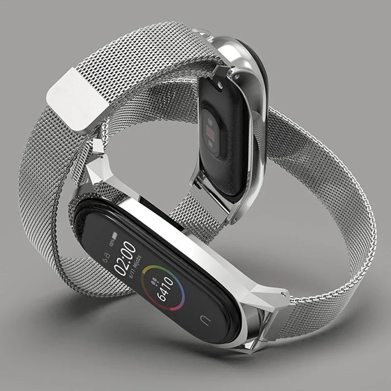 Bracelet milanais en acier inoxydable