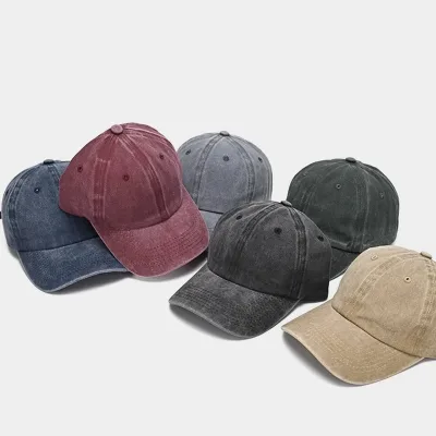 Casquette de baseball effet délavé, visière courbée – image 3