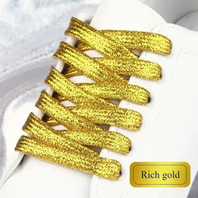Lacets plats brillants pour baskets et bottes – image 3