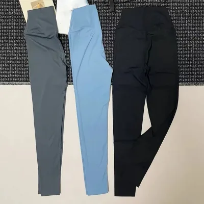 Legging de yoga serré gris uni – image 2