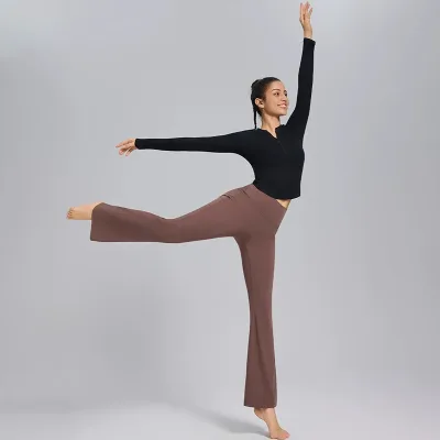 Legging taille haute évasé sans coutures