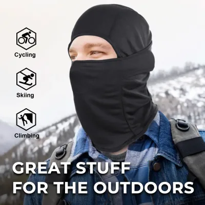 Masque de ski intégral unisexe, tricoté