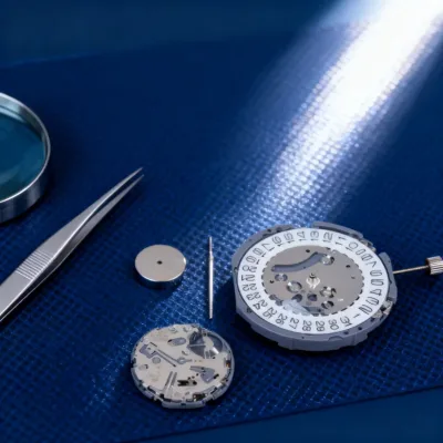 Mouvement de montre à quartz avec pile, VK63 – image 3