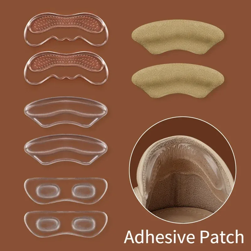 Patchs de talon en silicone transparents