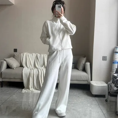 Veste de sport femme en coton à fermeture éclair